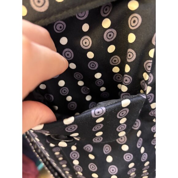 Lapis Print Navy Trench Coat With Belt & Button Detailing M - Picture 7 of 8